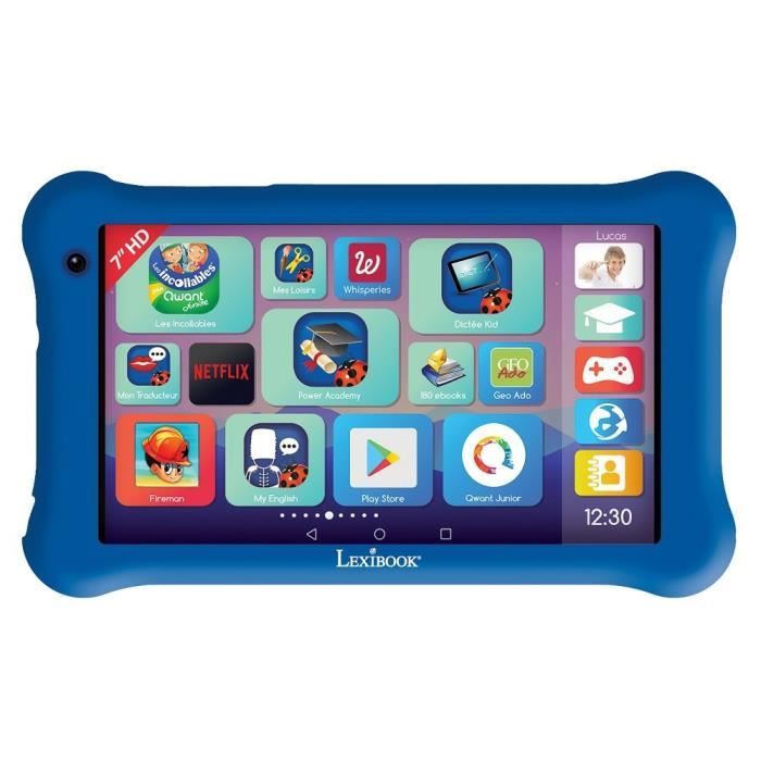 Tablette LexiTab Master 7 LEXIBOOK - Contenu éducatif, interface personnalisée et housse de protection