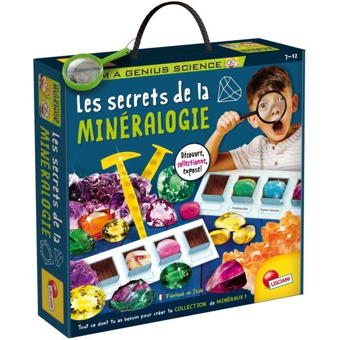 Kit minéralogie - LISCIANI - I'm a Genius - Secrets de la minéralogie - Pierres précieuses - Collection éducative