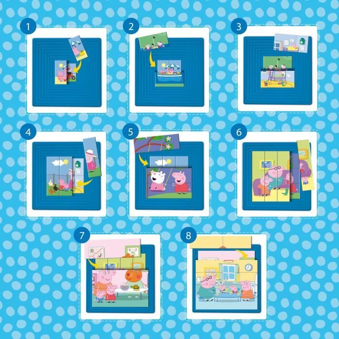 Puzzles progressifs Peppa Pig - Boite auto-corrective - LISCIANI