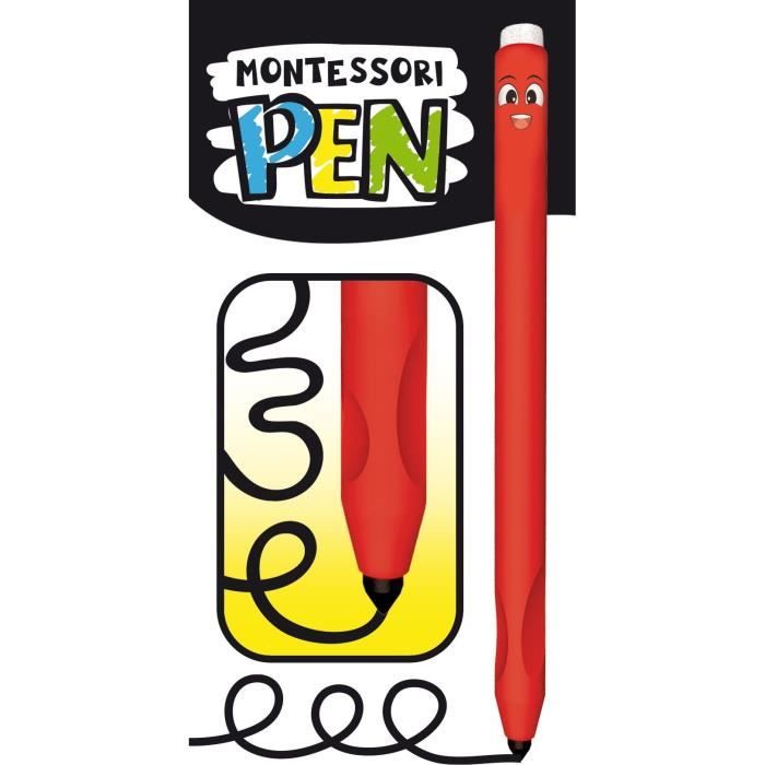 Kit de dessin - LISCIANI - Montessori Pen - École de dessin - Stylo ergonomique - Tableaux effaçables - Activités créatives