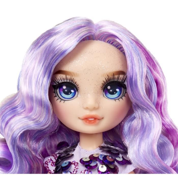 Rainbow High Poupée Mannequin avec Kit de Slime et Animal de Compagnie - Violet (Violet) - Poupée Pailletée 28 cm avec Kit de Slime