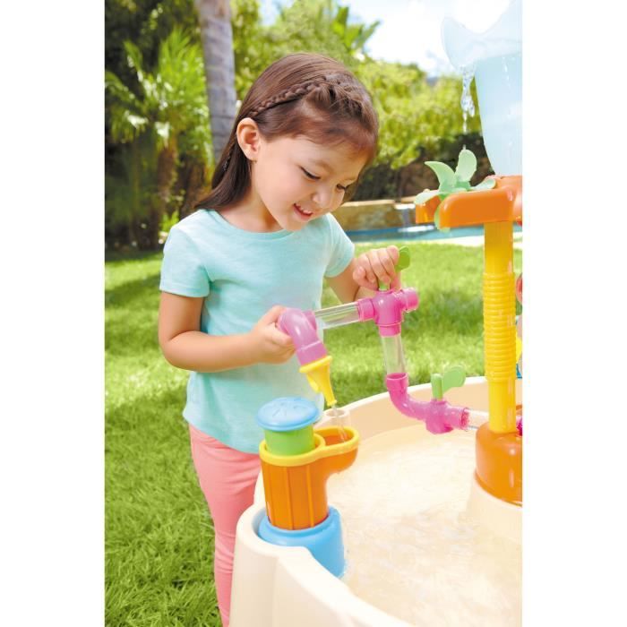 Table d'eau fontaine Little Tikes - Usine a Fontaines - PVC - 75x75x95cm - Garçon et Fille - 24 mois+