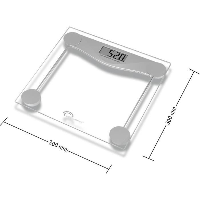 Balance électronique LITTLE BALANCE 8193 SB2 - Plateau verre trempé transparent - 160 kg / 100 g