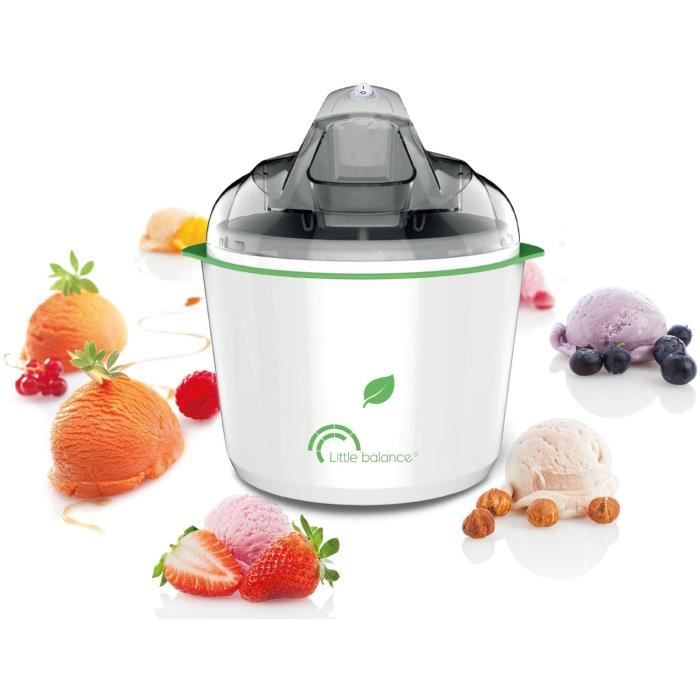 LITTLE BALANCE 8234 Happy Sorbets, Sorbetiere, Machine a Glaces, Sorbets, Cremes glacées, 1,5 l