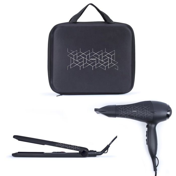 Coffret coiffure LIVOO DOS170 - Seche-cheveux 2 vitesses, 3 températures - Lisseur plaques céramiques 230°C