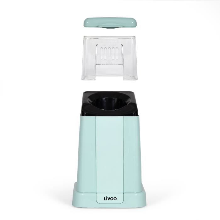 Machine a popcorn  - LIVOO - DOM497 - 1200W - Jusqu'a 100 g de grains - Bleu