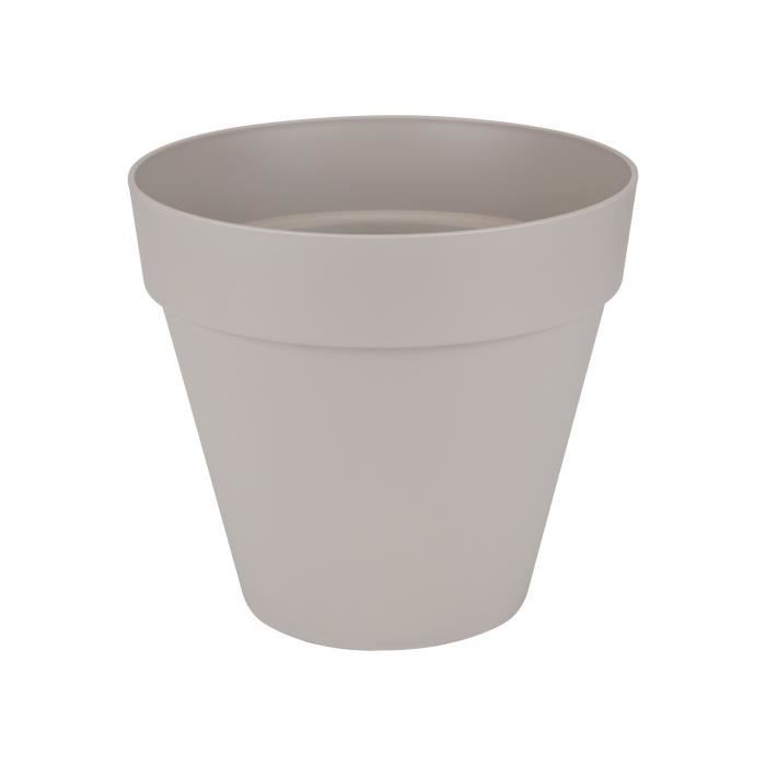 ELHO Pot de fleurs rond Loft Urban - Ø 20 cm - Gris chaud