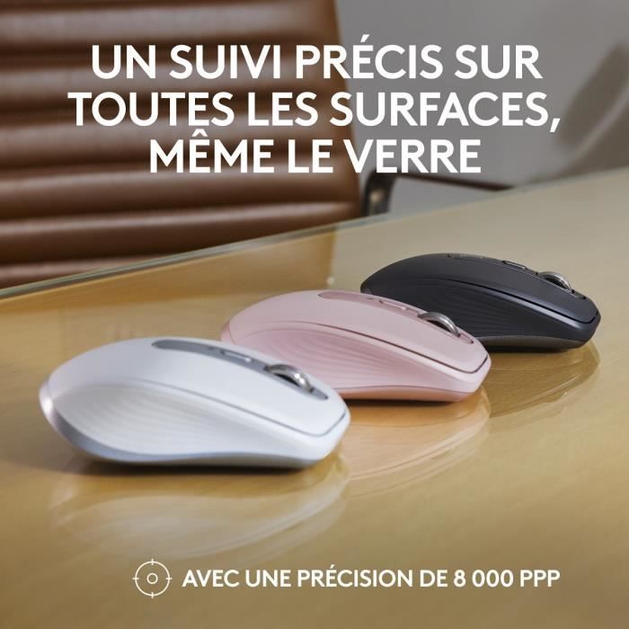 Souris - Sans fil - Logitech - MX Anywhere 3S - Silencieux - Graphite