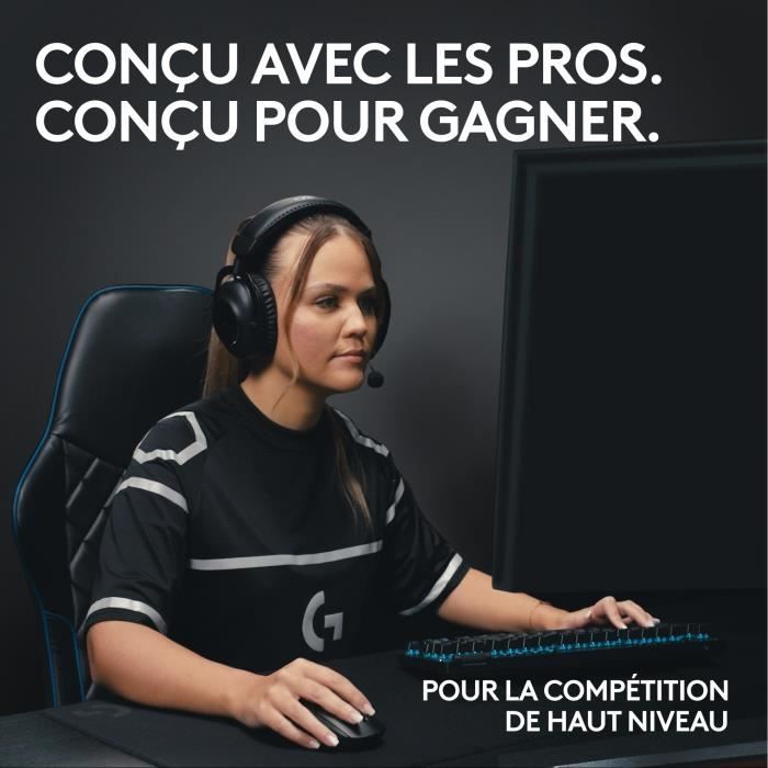 Clavier Logitech G PRO X TKL LIGHTSPEED Sans fil - Blanc