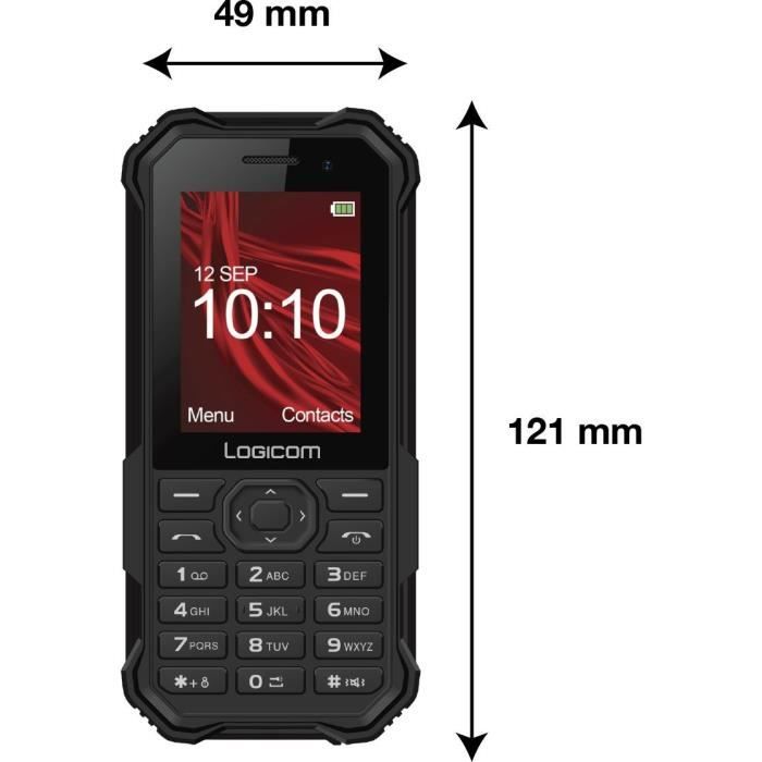 Téléphone Mobile - LOGICOM - XTREM 30 - Noir