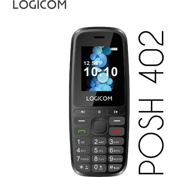 Téléphone Mobile - LOGICOM - Posh 402 - Noir