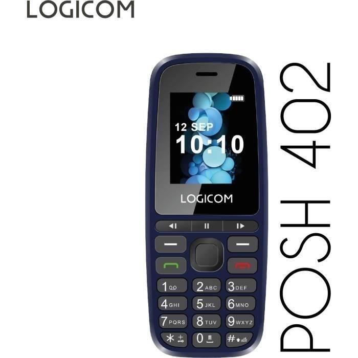 Téléphone Mobile - LOGICOM - Posh 402 - Bleu