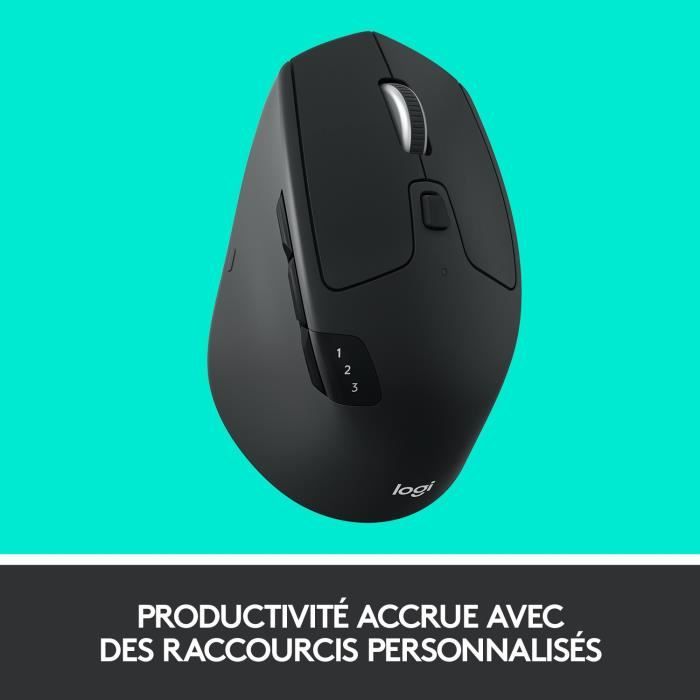 Souris - Sans fil - Logitech - M720 Triathlon - Noir