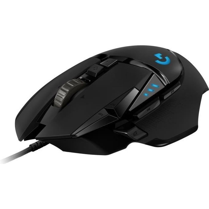 Souris gamer - Filaire - Logitech G - G502 Hero - Noir