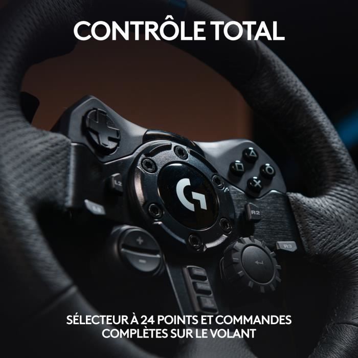 Volant de course et pédales G923 - Logitech G - Compatible PS5, PS4 et PC