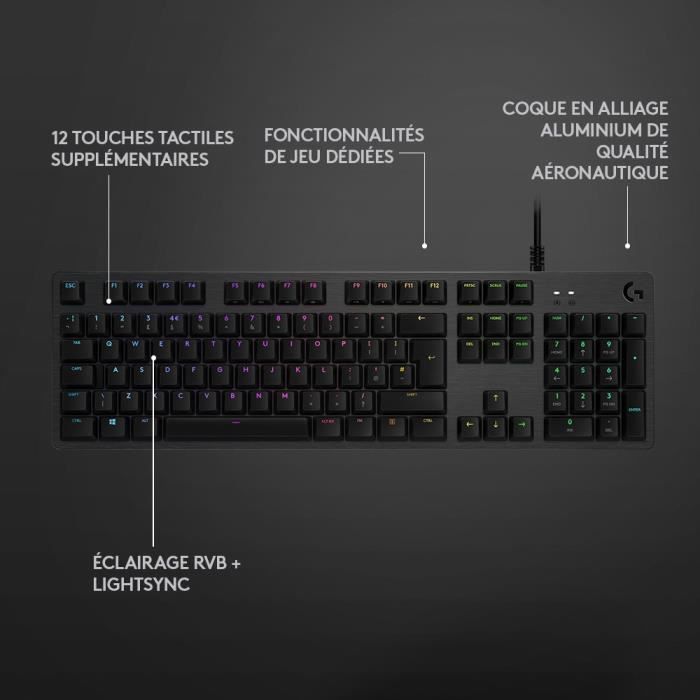 Clavier Logitech G512 CARBON LIGHTSYNC