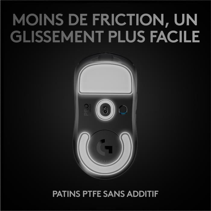 Souris gamer - Sans fil - Logitech G - G PRO X Superlight - Noir