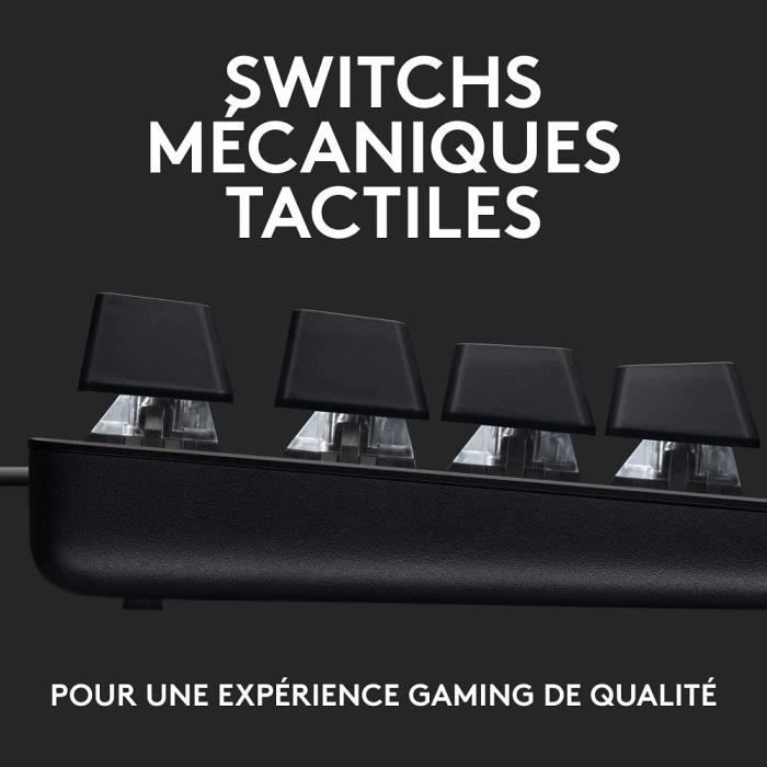 Clavier gamer - Filaire - Logitech G - G413 SE - Grande taille - Mécanique - AZERTY - Noir