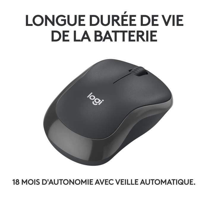 Souris - Sans fil - Logitech - M240 - Graphite