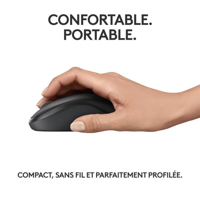 Souris - Sans fil - Logitech - M240 - Graphite