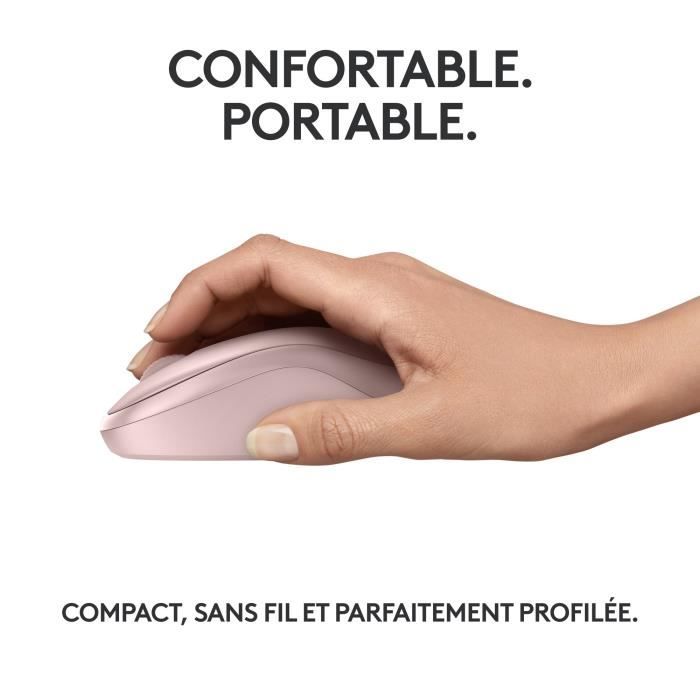 Souris - Sans fil - Logitech - M240 - Rose