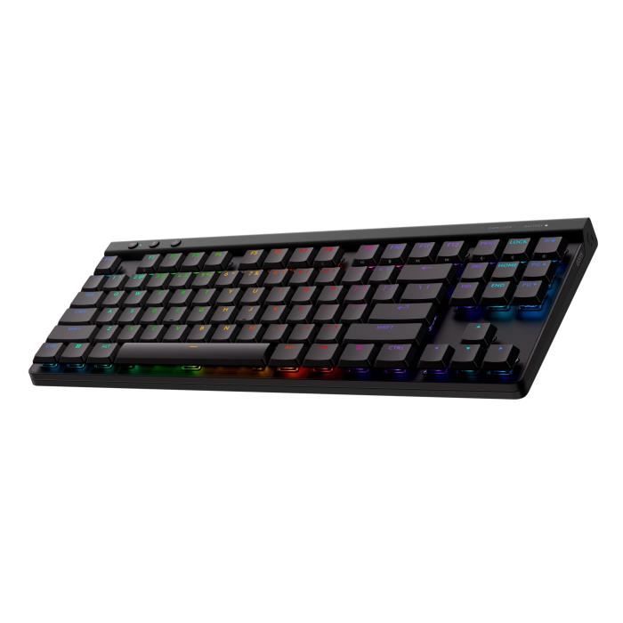 Clavier Logitech sans fil G515 LIGHTSPEED TKL sans pavé numérique (switch marron) - Noir