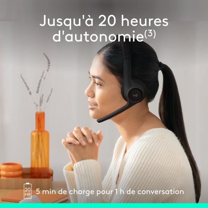 Casque - Sans fil - Logitech - Zone 300 - Noir