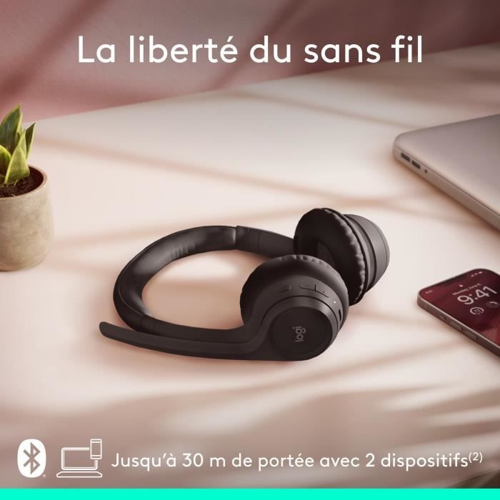 Casque - Sans fil - Logitech - Zone 300 - Noir