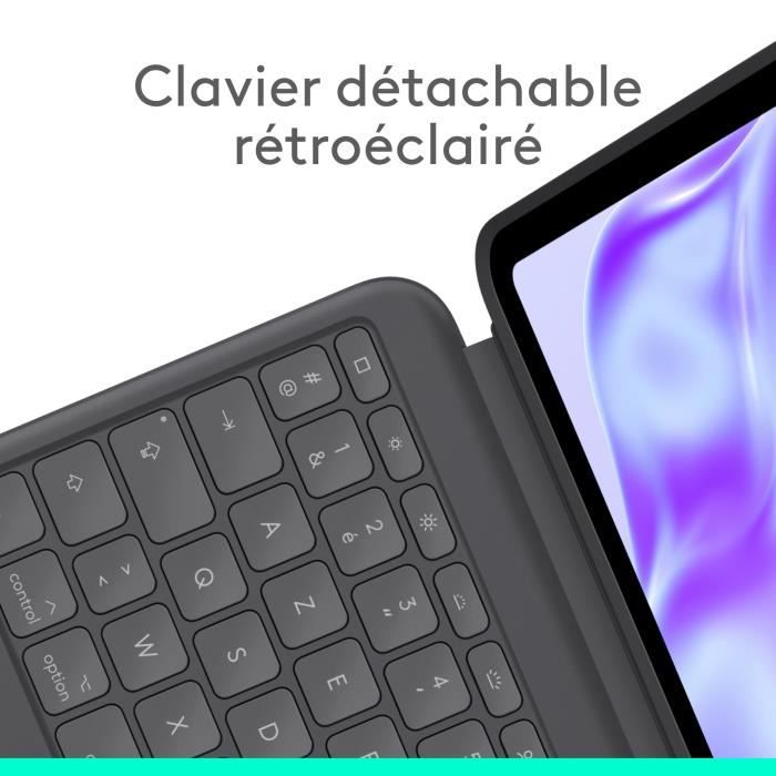 Accessoires Tablette Logitech Étui clavier Combo Touch pour iPad Pro 13 pouces (M4)(2024)