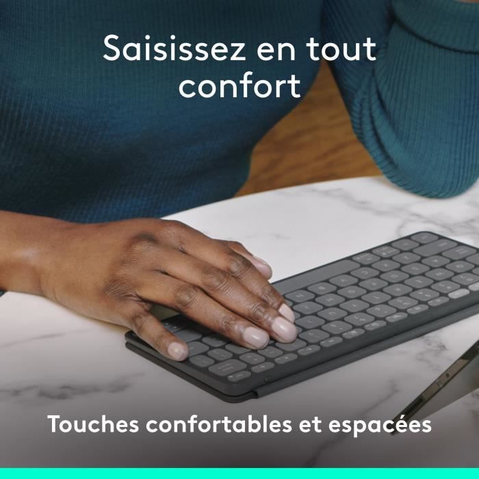 Clavier pour tablette Logitech KEYS-TO-GO 2, CLAVIER BLUETOOTH UNIVERSEL - Graphite