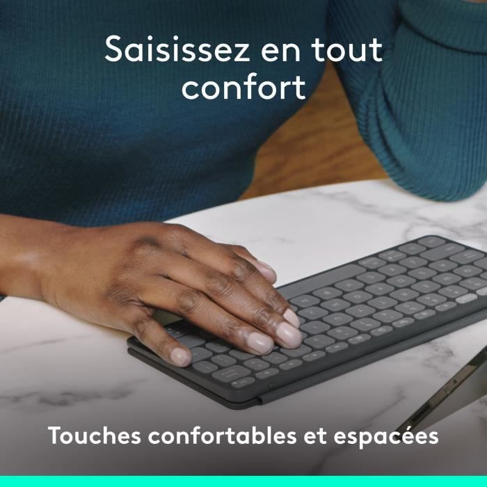 Clavier pour tablette Logitech KEYS-TO-GO 2 SANS FIL POUR IPAD GRAPHITE