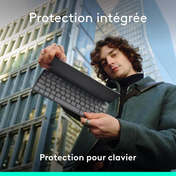 Clavier pour tablette Logitech KEYS-TO-GO 2 SANS FIL POUR IPAD GRAPHITE