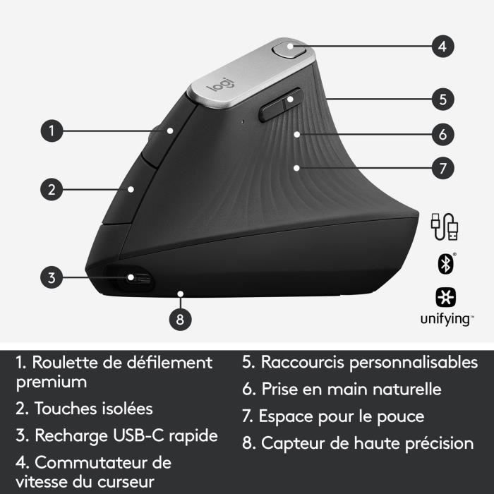 Souris Logitech MX VERTICAL