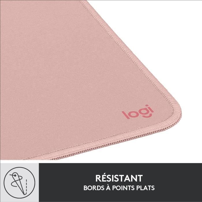 Tapis de souris - Logitech - Série Studio - Glissement facile - Rose