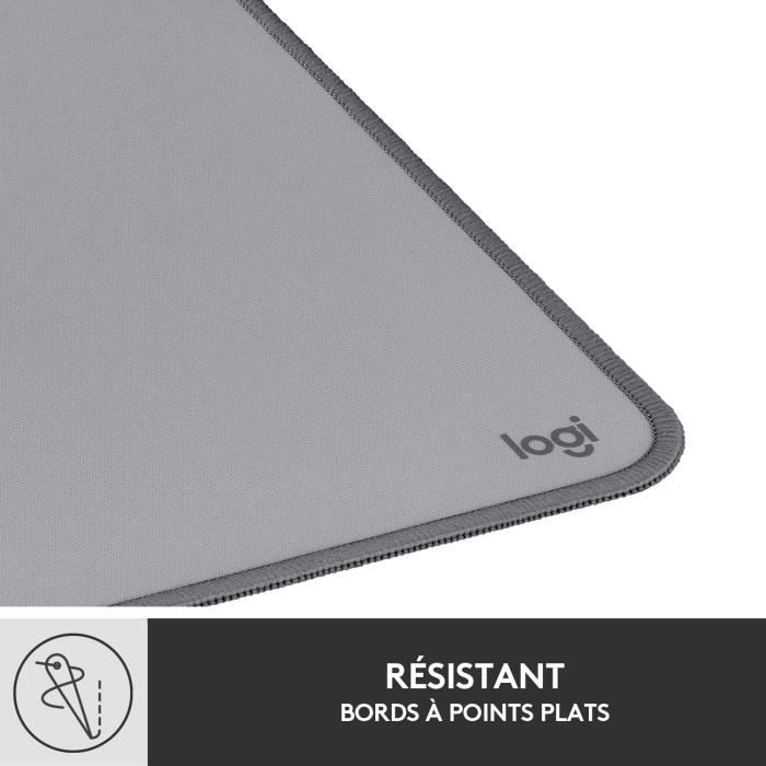 Tapis de souris - Logitech - Desk Mat - Studio Série - Étendu - Gris