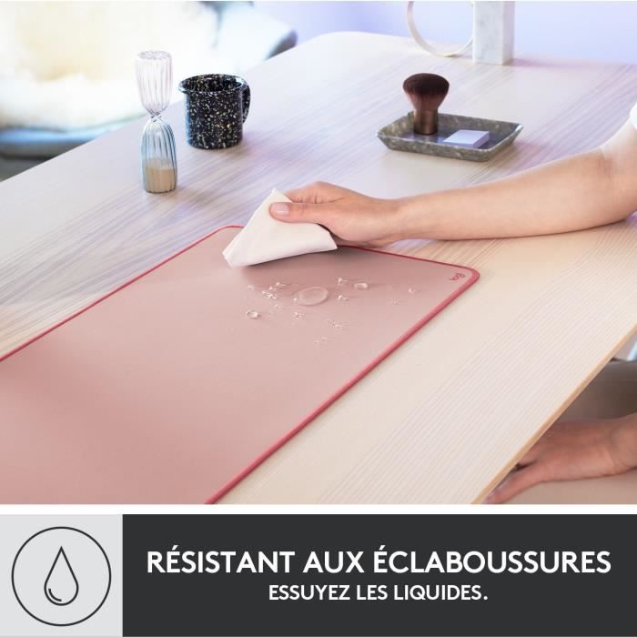 Tapis de souris - Logitech - Desk Mat - Studio Série - Étendu - Rose