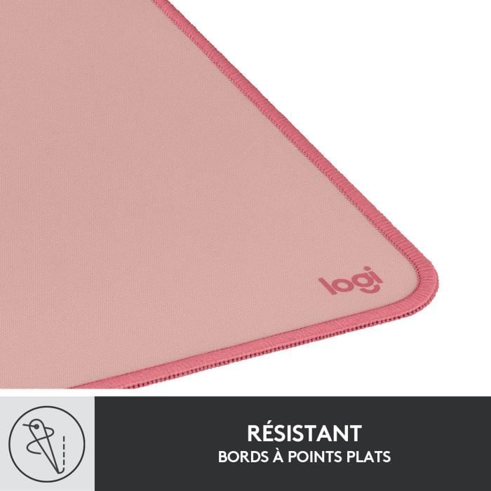 Tapis de souris - Logitech - Desk Mat - Studio Série - Étendu - Rose