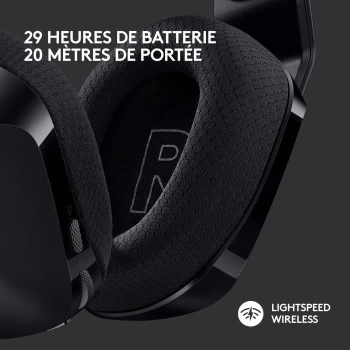 Casque gamer - Sans fil - LOGITECH G - G733 Lightspeed - Noir