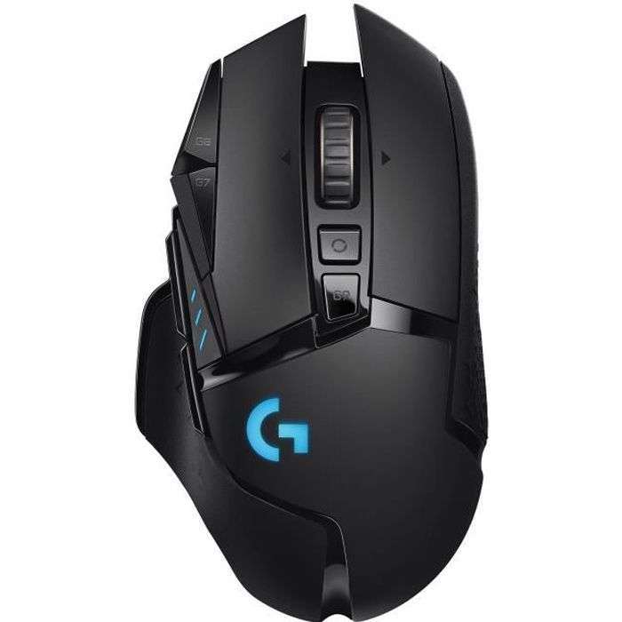 Souris gamer - Sans fil - Logitech G - G502 Hero - Noir