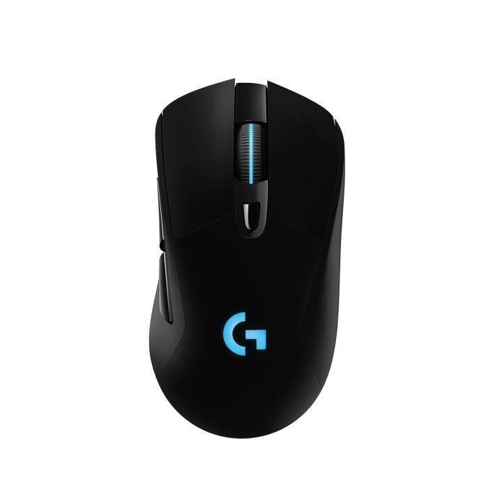 Souris gamer - Sans fil - Logitech G - G703 Hero - Noir