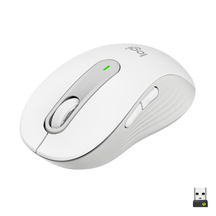 Souris - Sans fil - Logitech - M650 - Silencieuse - Blanc