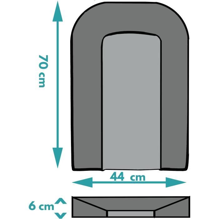 Matelas a langer - LOOPING - BCLPC - Plaque mousse - Blanc