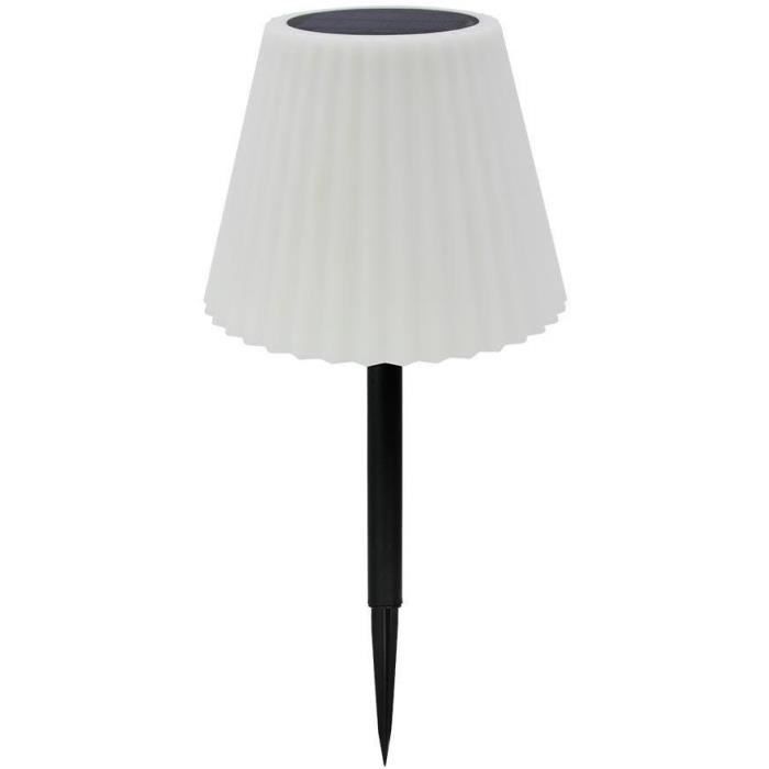 Lampe de table solaire 2 en 1 a planter ou a poser - LUMISKY - BOUFFANT - H62 cm - LED blanc dimmable