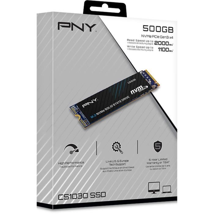 PNY - CS1030 - SSD - 500 Go - M.2 2280 - M280CS1030-500-RB