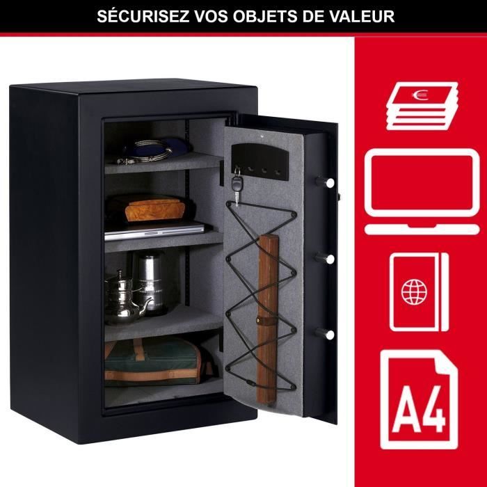 Master Lock Coffre-Fort Haute Sécurité Grande Capacité, Combinaison Électronique, 169 L, 95 x 55.1 x 50.2 cm