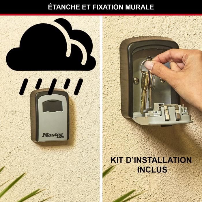 MASTER LOCK Boite a clés sécurisée [Medium] [Fixation murale] - 5401EURD - Select Access Partagez vos clés en toute sécurité