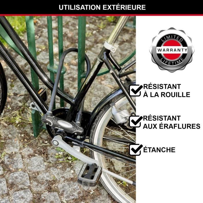 Antivol U avec Câble - MASTER LOCK - Modele XL - Sold Secure Gold, Police Approved