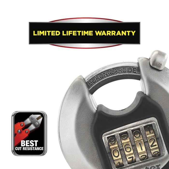 Cadenas Disque Excell en acier inoxydable 70mm - Master Lock M40EURDNUM