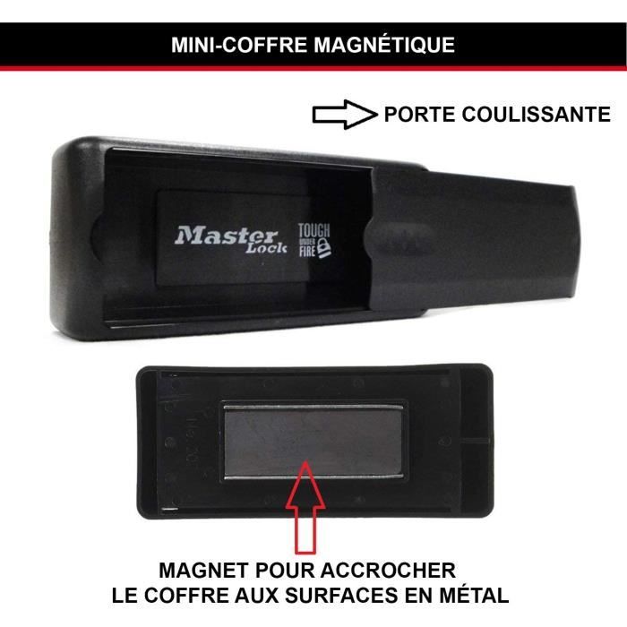 Boîte a Clés Magnétique - MASTER LOCK - 207EURD - Idéale pour cacher vos clés de voiture