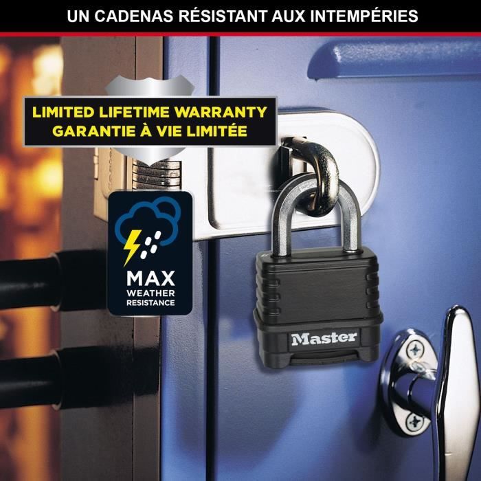 Master Lock Cadenas a combinaison Excell Zinc 57 mm Noir M178EURD